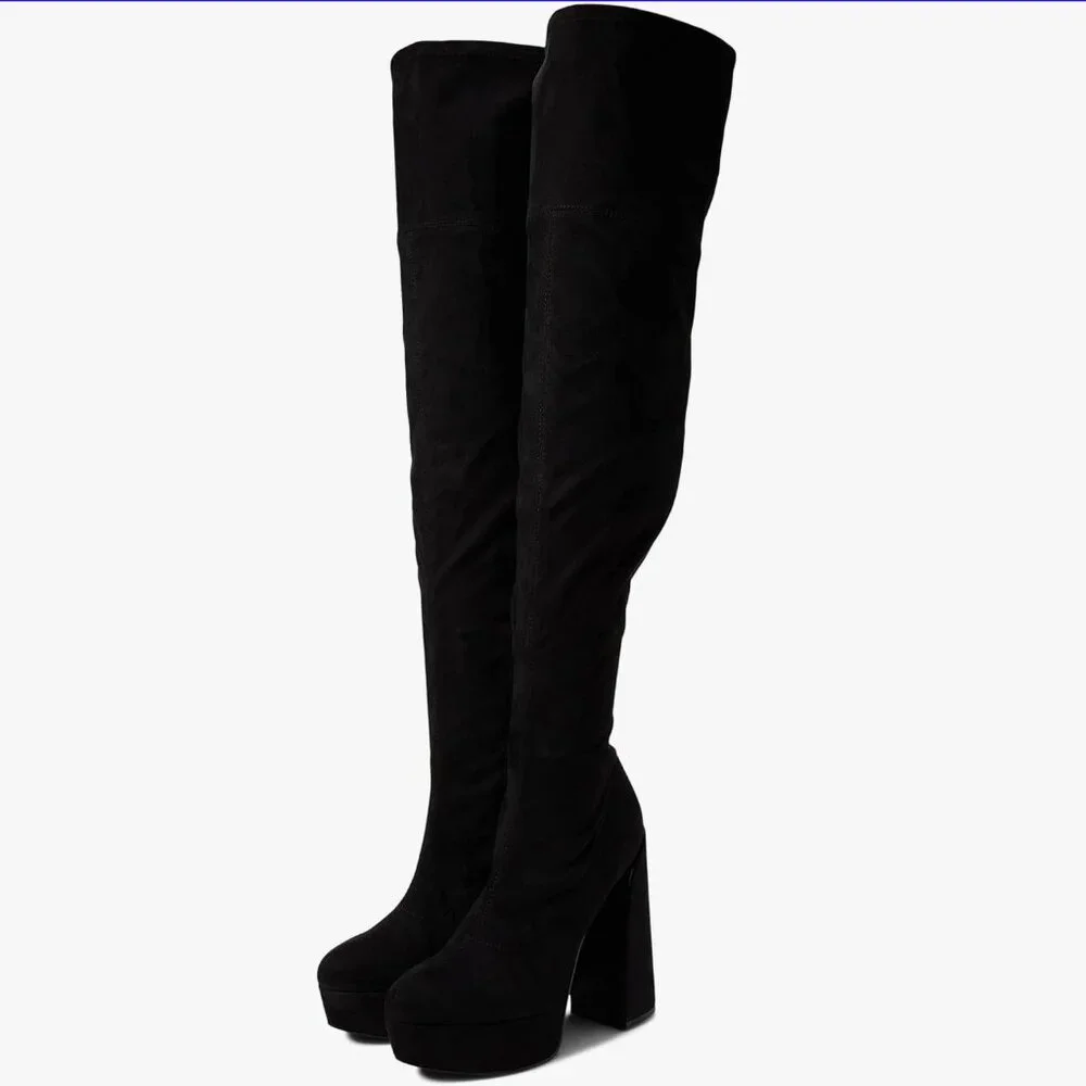 GUESS Cristy Over the Knee Platform Boot / Black